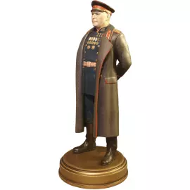 Statuette made of solid alder "Georgy Zhukov" from the collection "History of the Russian State"